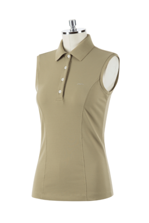 Animo Sleeveless Woman's Polo BRANDY
