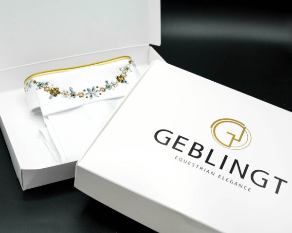 DSC00824 Geblingt | Stock Tie / Plastron - Flower Power Gold