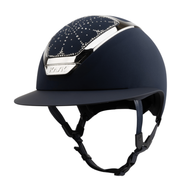 RIVIERA 119_Star Lady Chrome Navy Silver_Diamond Kask RIVIERA Star Lady Chrome Navy Silver Diamond