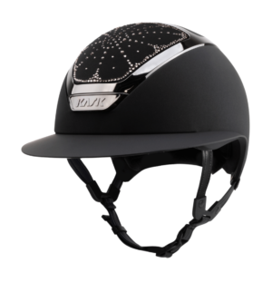 RIVIERA 144_Star Lady Chrome Black_Vintage Rose Mix Kask RIVIERA Star Lady Chrome Black Vintage Rose Mix