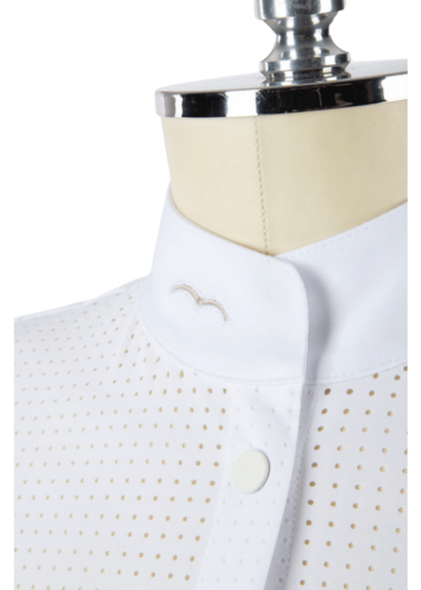 Geblingt (10) Animo Womans Riding Shirt Long Sleeves PARIS White